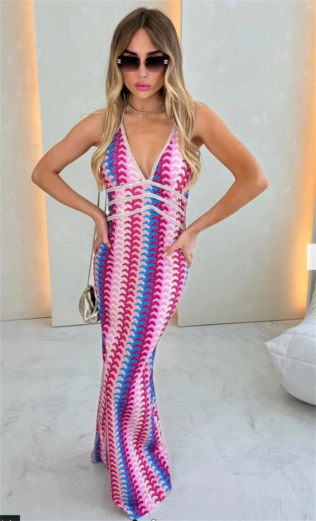 Gloria | Women’s V-Neck Summer Maxi Dress