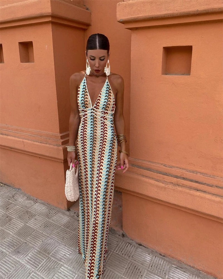 Gloria | Women’s V-Neck Summer Maxi Dress
