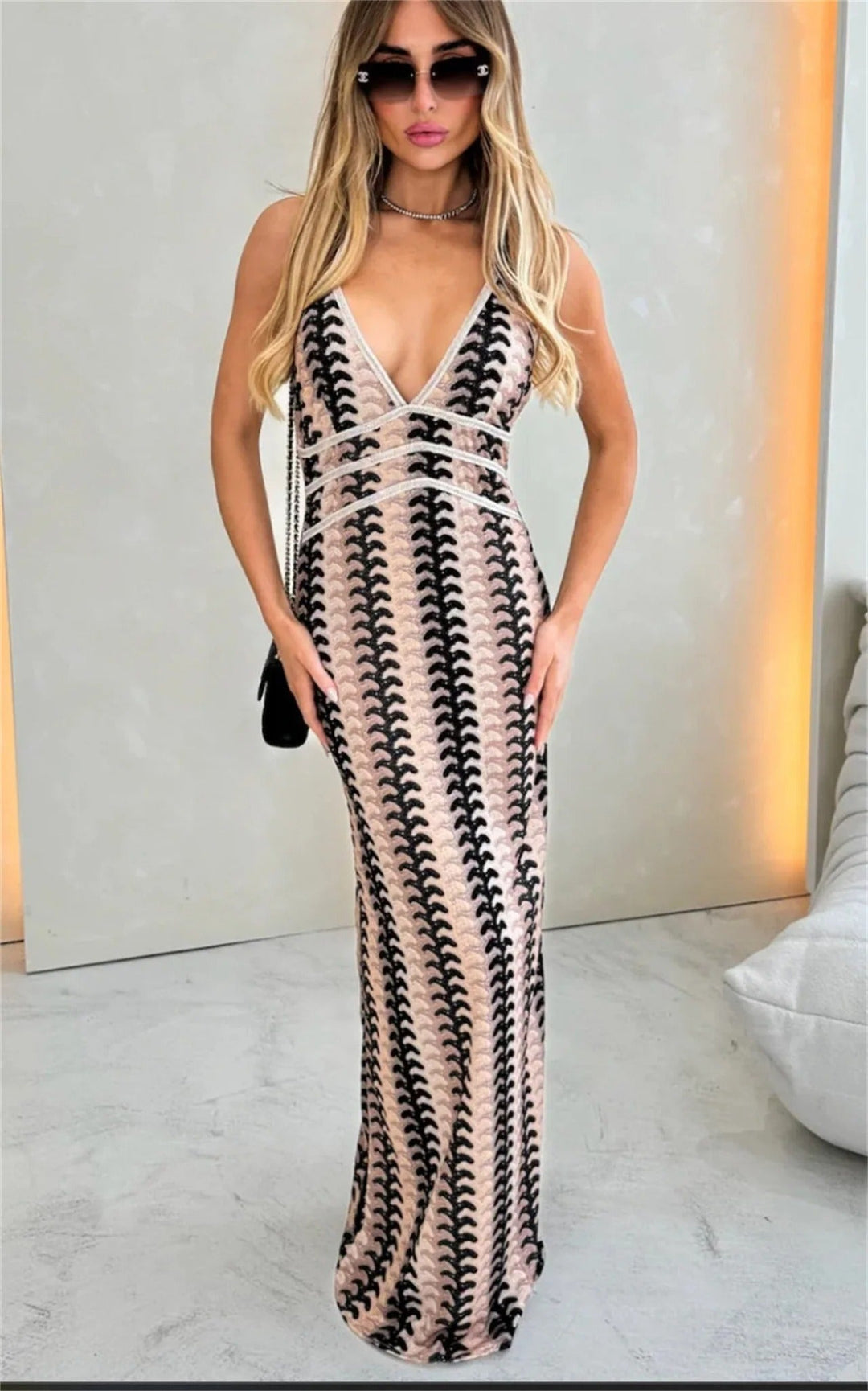 Gloria | Women’s V-Neck Summer Maxi Dress