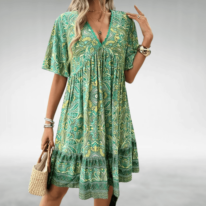 Ermira | Women’s Boho Swing Midi Dress
