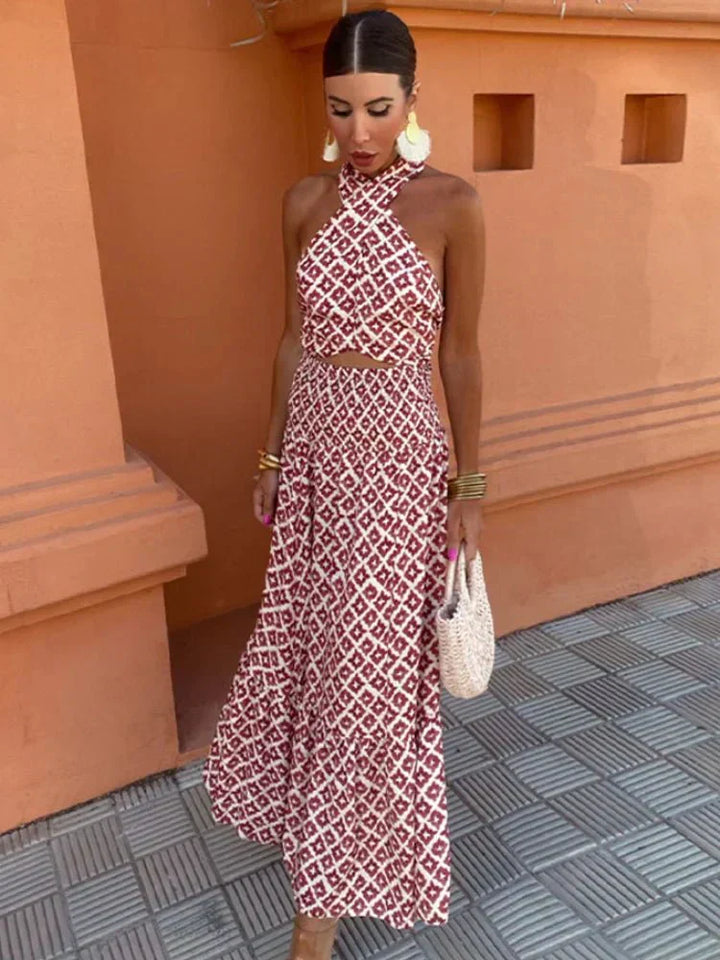 Evelina | Women’s Halterneck Wedding Guest Dress