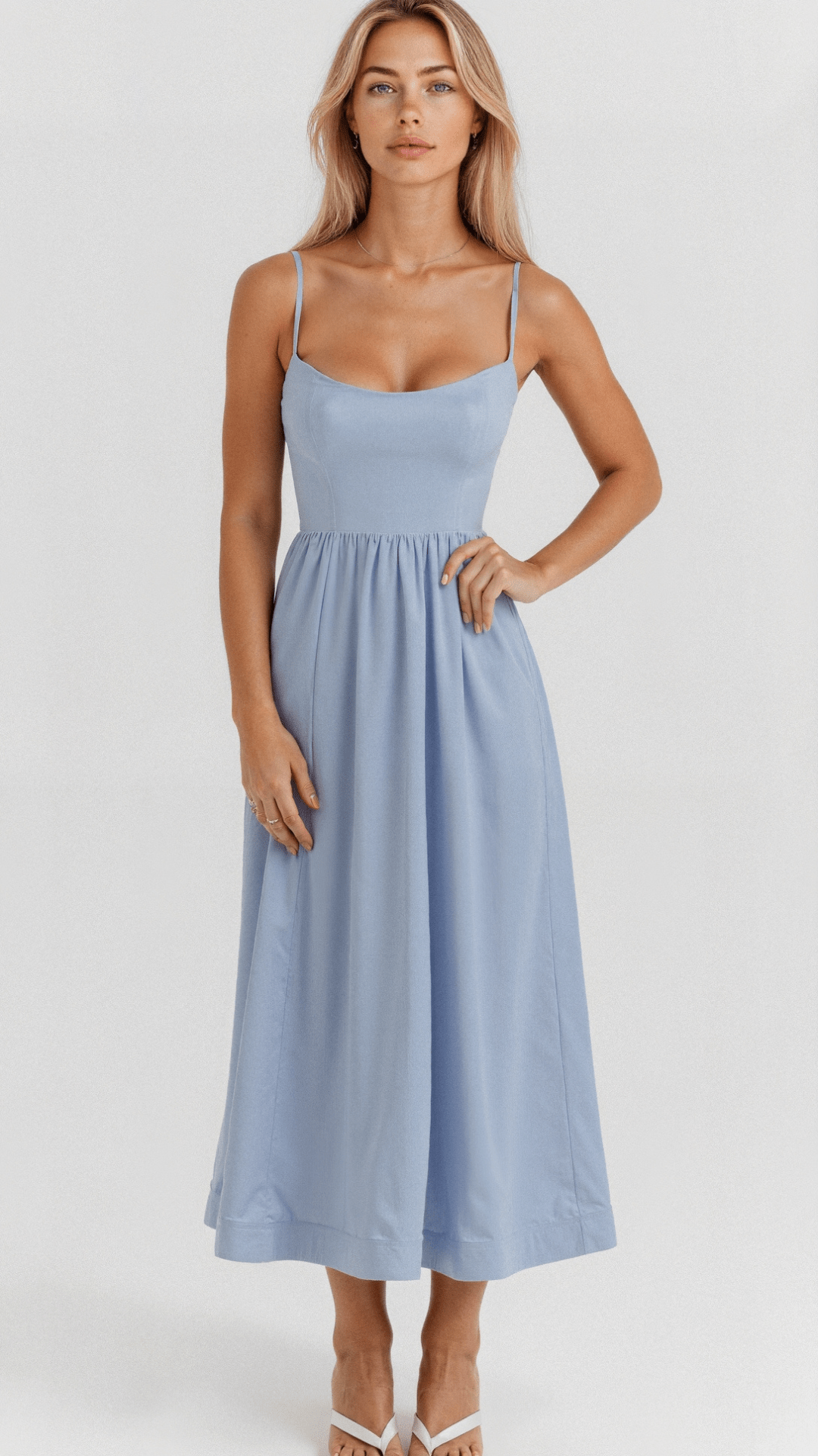 Oda | Women's A-Line Dress With Spaghetti Straps