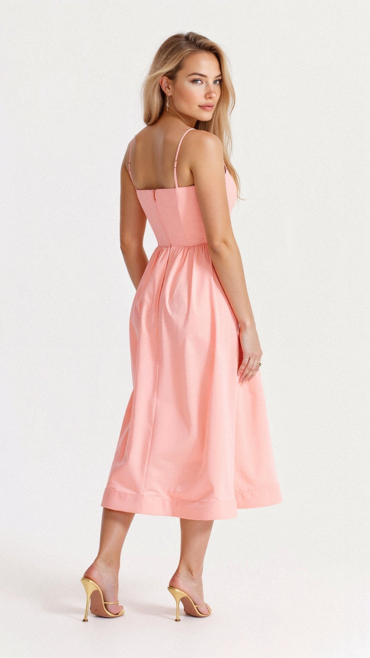 Oda | Women's A-Line Dress With Spaghetti Straps