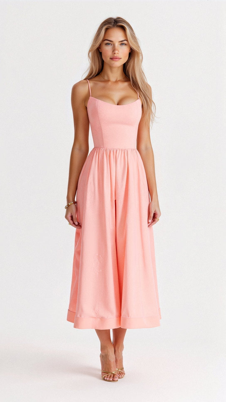 Oda | Women's A-Line Dress With Spaghetti Straps