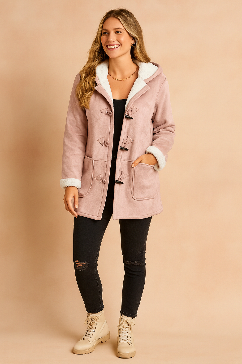 Amina | Women’s Winter Hooded Toggle Jacket