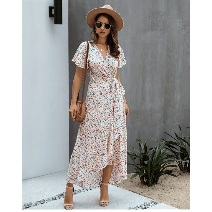 Selena | Women’s Tie Waist Summer Maxi Dress