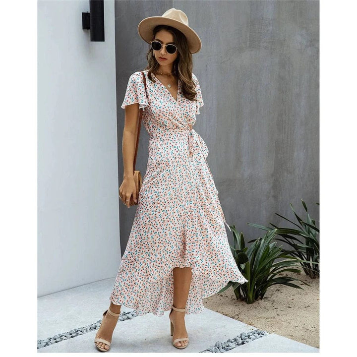 Selena | Women’s Tie Waist Summer Maxi Dress