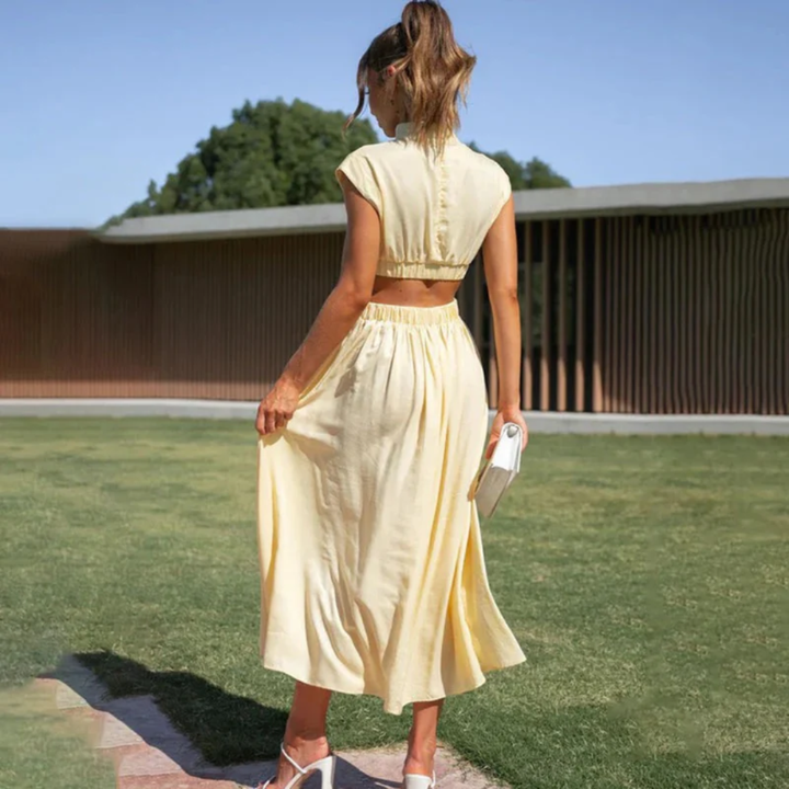 Lillian | Women's Summer Waist Cut Wedding Guest Dress