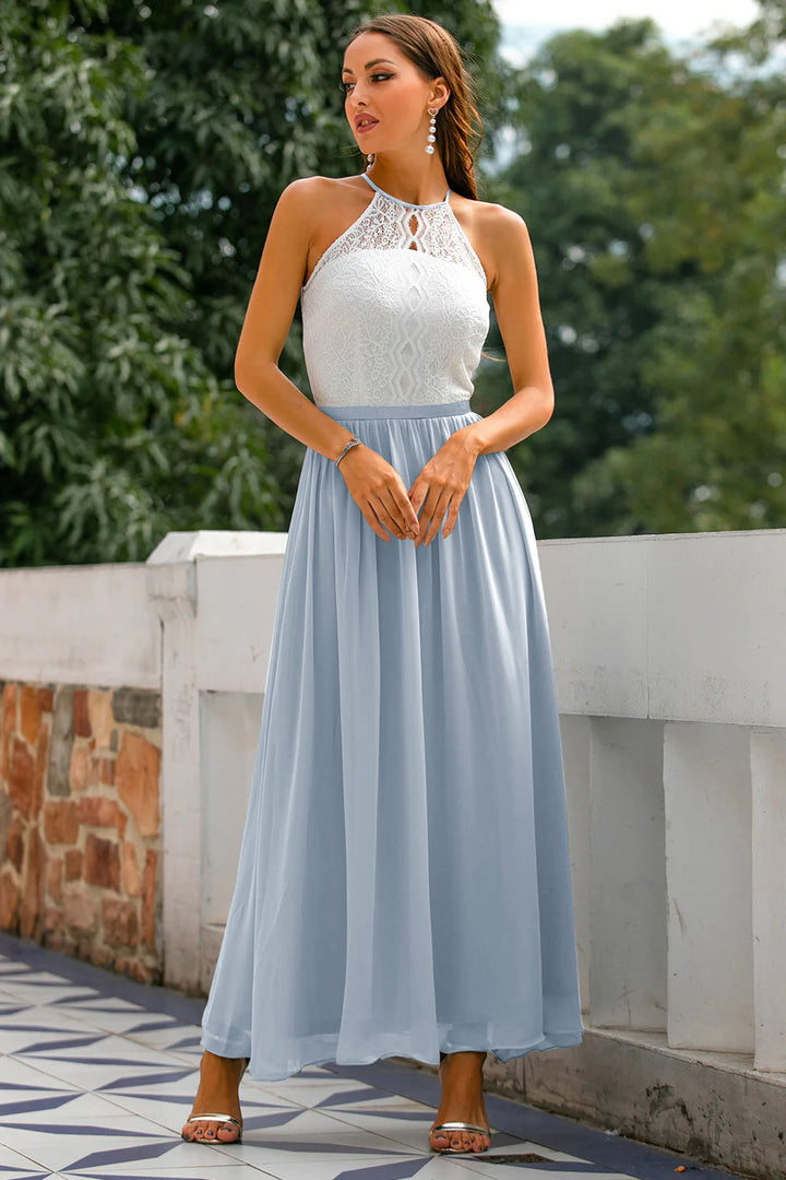 Katelyn | Women's Halter Wedding Guest Maxi Dress