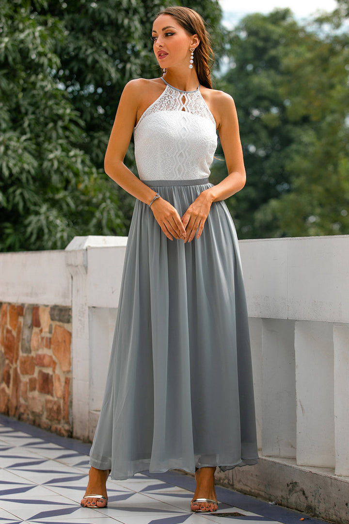 Katelyn | Women's Halter Wedding Guest Maxi Dress