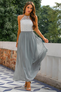 Katelyn | Women's Halter Wedding Guest Maxi Dress