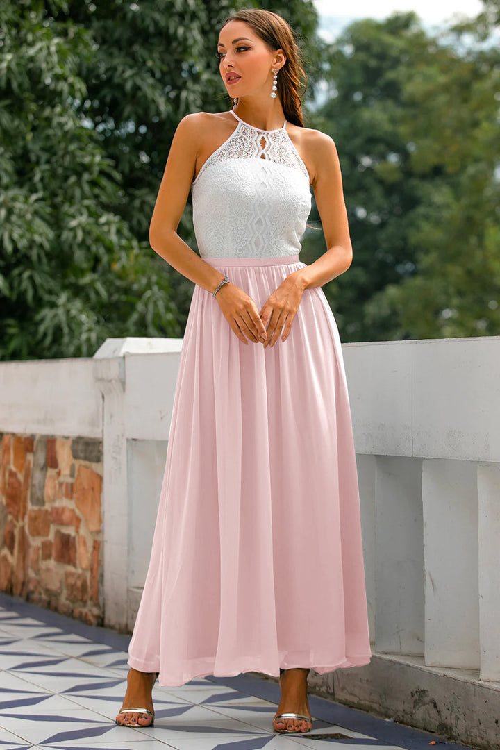 Katelyn | Women's Halter Wedding Guest Maxi Dress