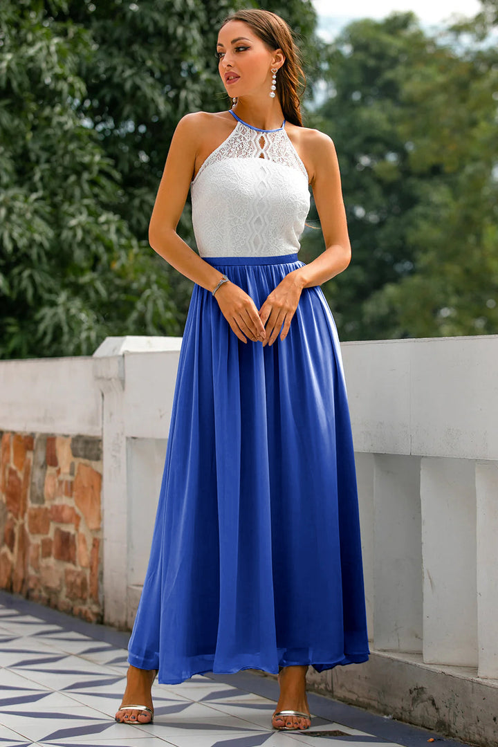 Katelyn | Women's Halter Wedding Guest Maxi Dress