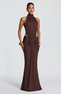 Elena | Women's Summer Halterneck Maxi Dress