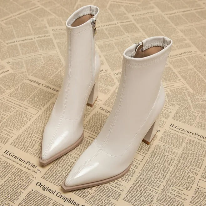 Helena | Women’s Minimal Pointed Ankle Boots