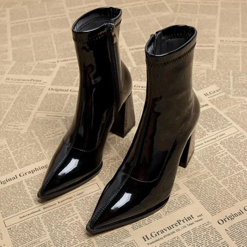 Helena | Women’s Minimal Pointed Ankle Boots