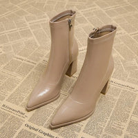 Helena | Women’s Minimal Pointed Ankle Boots