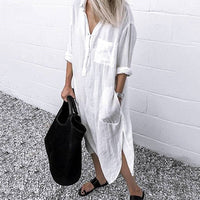 Victoria | Women's Summer Linen Shirt Dress