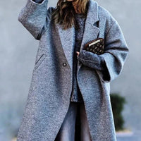 Aria | Women's Oversized Wool Long Trench Coat